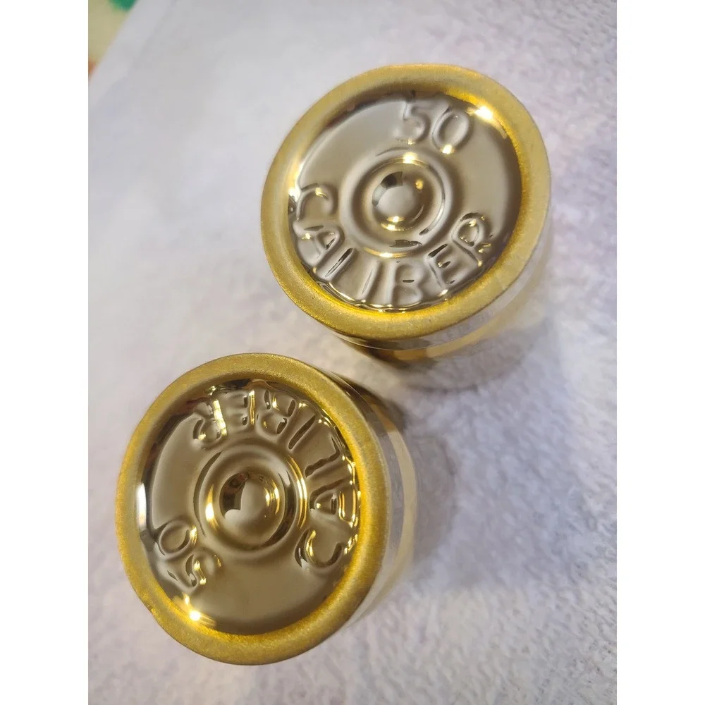 Old Southern Brass 2nd Amendment 50 Caliber Shot Glass Set of 2 Bullet Casing